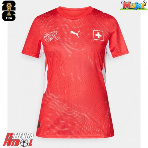 Suiza Primera Equipación Mujer Mundial 2026 Manga Corta
